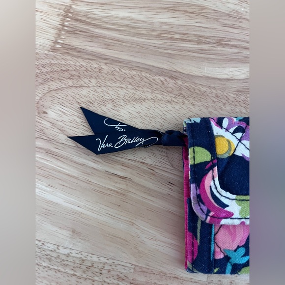 Floral Quilted Wallet with Silver Clasp - Picture 2 of 10